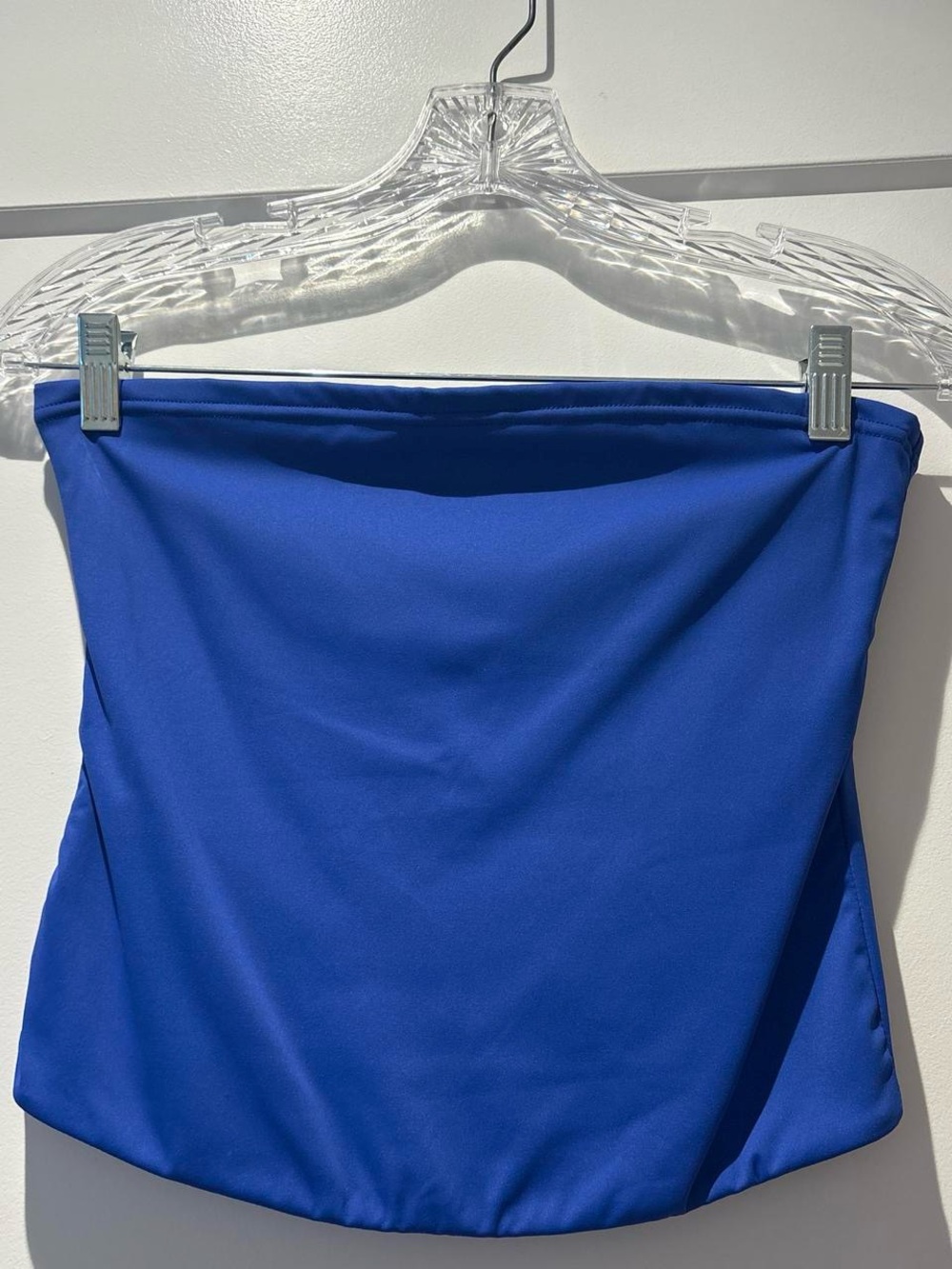 Cider Royal Blue Strapless Mini Skirt